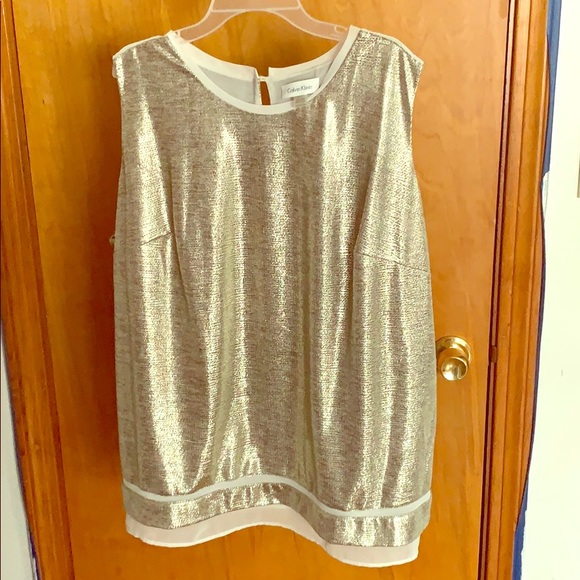 Calvin Klein metallic top - Picture 1 of 4